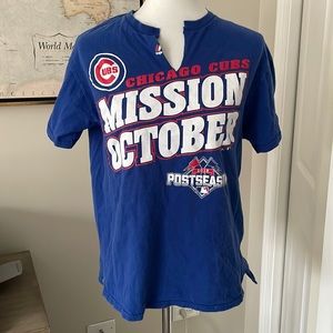 Chicago Cubs 2015 Blue Cut T Shirt